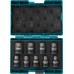 Комплект ударни вложки 9 бр, 1/2", 8-21 мм,  Makita Impact Black E-16570